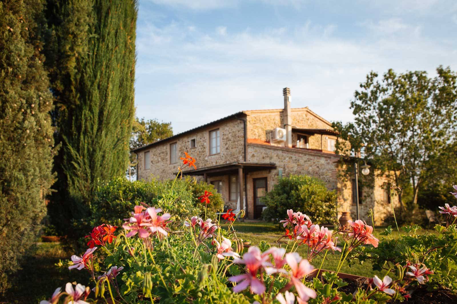 Agriturismo sulle colline toscane